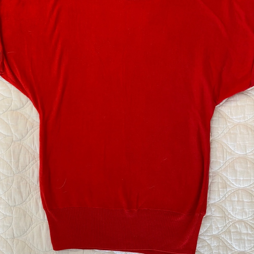 Red sweater xxs